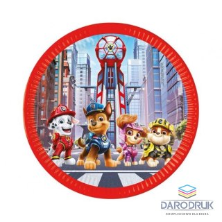 Godan Talerz jednorazowy Paw Patrol: The Movie 8 szt. papier śr. 230mm 8 szt Godan (93453)