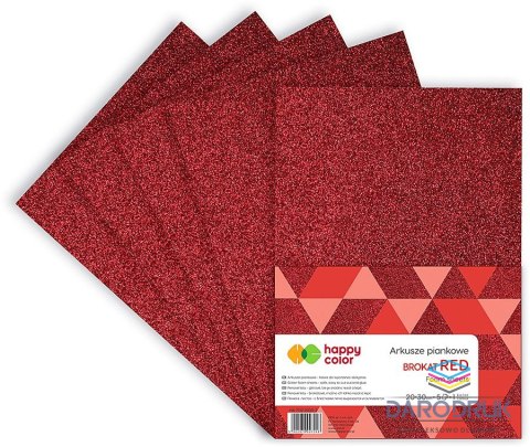 Happy Color Arkusz piankowy kolor: czerwony 5 ark. [mm:] 20x30 Happy Color (HA 7132 2030-2)