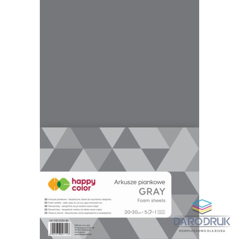 Happy Color Arkusz piankowy kolor: mix 5 ark. Happy Color (HA 7130 2030-80)