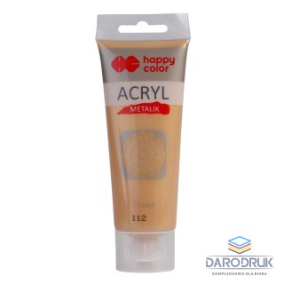 Happy Color Farba akrylowa blade złoto metalik 75ml Happy Color (HA 7370 0075-112)