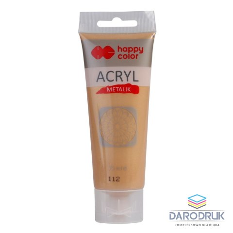 Happy Color Farba akrylowa blade złoto metalik 75ml Happy Color (HA 7370 0075-112)
