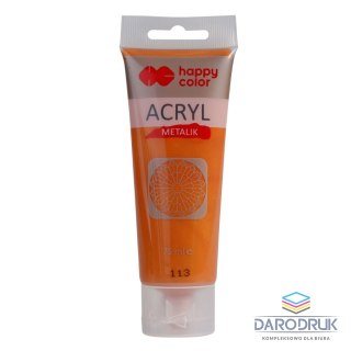 Happy Color Farba akrylowa miodowe złoto metalik 75ml Happy Color (HA 7370 0075-113)