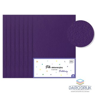 Interdruk Filc fioletowy 8 szt kolor: fioletowa 8 ark. [mm:] 210x297 Interdruk (5902277338341)