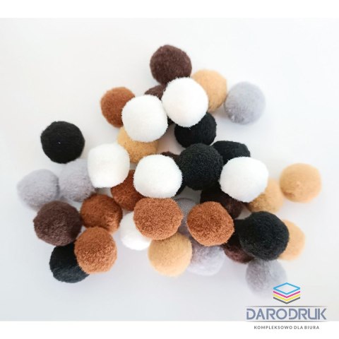 Interdruk Pompony PETS 5902277337238 tęczowe 36 szt Interdruk (35szt)