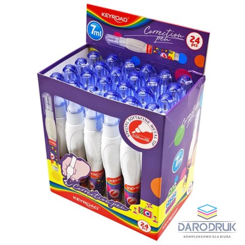 Keyroad Korektor w długopisie (piórze) 7ml Keyroad (KR971589)
