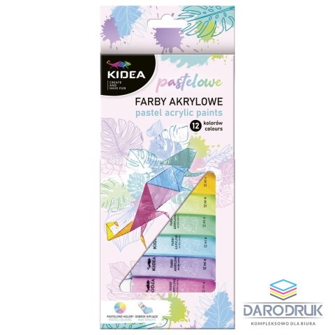 Kidea Farba akrylowa kolor: mix 12ml Kidea (FAAP12KA)