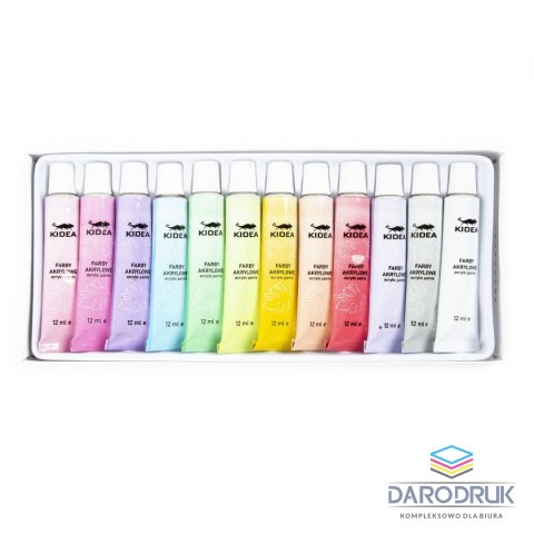 Kidea Farba akrylowa kolor: mix 12ml Kidea (FAAP12KA)