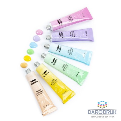 Kidea Farba akrylowa kolor: mix 12ml Kidea (FAAP12KA)