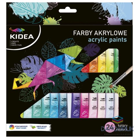 Kidea Farby akwarelowe 6ml 24 kolor. Kidea (FAA24KA)