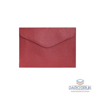 Koperta C6 pearl czerwony k czerwona (280238) 10 sztuk