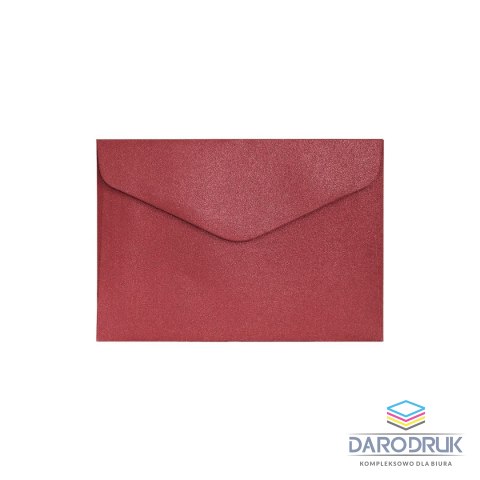 Koperta C6 pearl czerwony k czerwona (280238) 10 sztuk