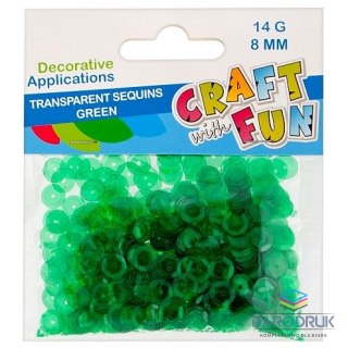 Mega Creative Cekiny zielony transparentny 14g Mega Creative (439329)