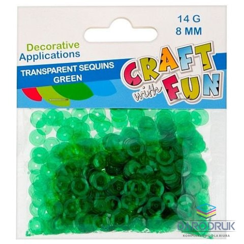 Mega Creative Cekiny zielony transparentny 14g Mega Creative (439329)