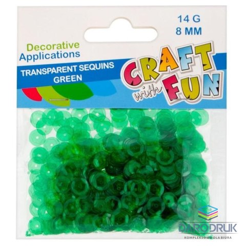 Mega Creative Cekiny zielony transparentny 14g Mega Creative (439329)