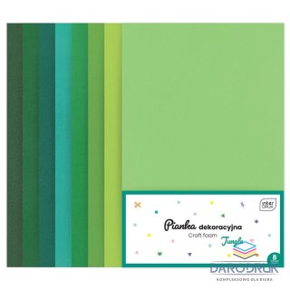 Noster Arkusz piankowy pianka dekoracyjna JUNGLE kolor: mix 8 ark. [mm:] 210x297 Noster (8szt)