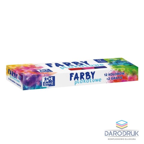 Oxford Farby plakatowe Oxford kolor: mix 20ml 12+2 kolor. (400167100)