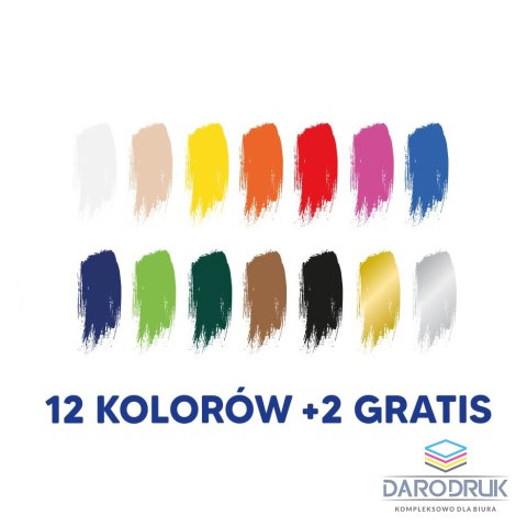 Oxford Farby plakatowe Oxford kolor: mix 20ml 12+2 kolor. (400167100)