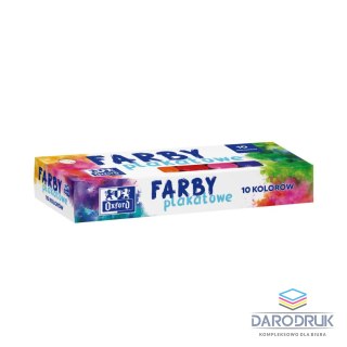 Oxford Farby plakatowe kolor: mix 20ml 10 kolor. Oxford (400167101)