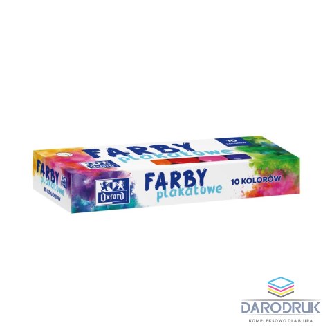 Oxford Farby plakatowe kolor: mix 20ml 10 kolor. Oxford (400167101)