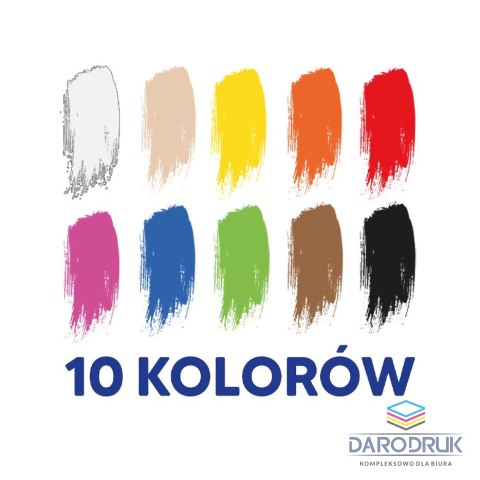 Oxford Farby plakatowe kolor: mix 20ml 10 kolor. Oxford (400167101)