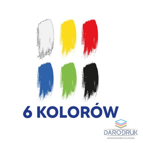 Oxford Farby plakatowe kolor: mix 20ml 6 kolor. Oxford (400167103)