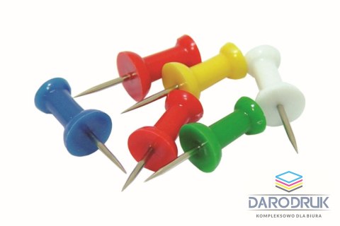 Office Products Pinezki beczułki kolor: mix 100 szt Office Products (18194019-99)