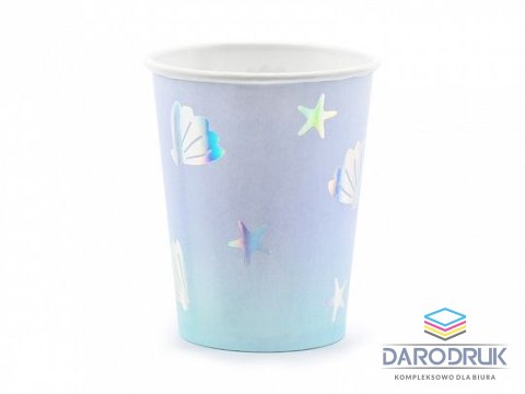 Partydeco Kubek jednorazowy Narwal, mix (1 op. / 6 szt.) papier 220ml Partydeco (KPP55-EU1)
