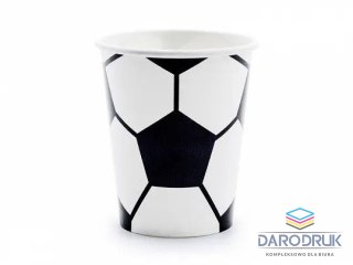 Partydeco Kubek jednorazowy piłka 6szt. papier 260ml Partydeco (KPP72-EU1)