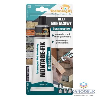 Technicqll Klej w tubie montażowy dyspersyjny 100ml Technicqll (R-331)
