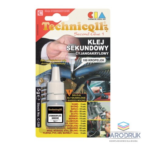 Technicqll Klej w tubie sekundowy 5g Technicqll (C-129)