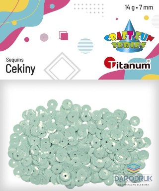 Titanum Cekiny Craft-Fun Series okrągłe 7mm seledyn 14g Titanum