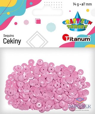 Titanum Cekiny Craft-Fun Series okrągłe 7mm wrzosowe 14g Titanum