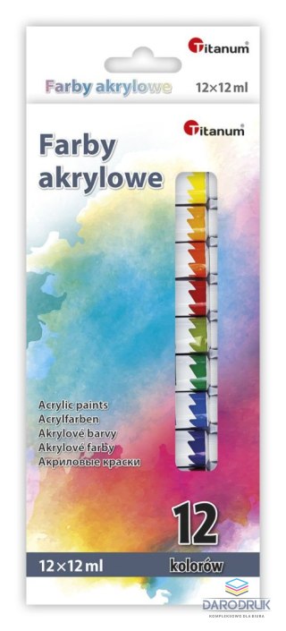 Titanum Farba akrylowa kolor: mix 12ml Titanum (04230355)