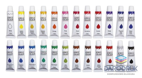 Titanum Farba akrylowa kolor: mix 12ml Titanum (04230373)