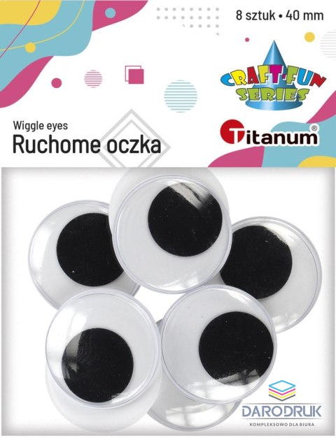 Titanum Oczka Craft-Fun Series 40 mm 8 szt Titanum (5032)