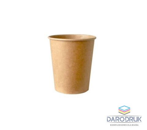 (nd) Kubek jednorazowy papierowy KRAFT papier pokryty folią 250ml (nd)