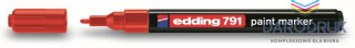Edding Marker specjalistyczny 791 wkład czerwony 1,0-2,0mm okrągła/ścięta końcówka Edding