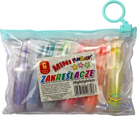 Fun&Joy Zakreślacz wkład 6 kolorów 1-4mm Fun&Joy (FJ01060557)