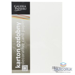 Galeria Papieru Papier ozdobny (wizytówkowy) A4 iceland diamentowa biel biały 220g Galeria Papieru (200604)