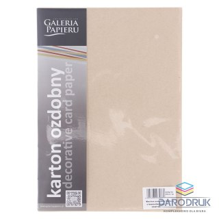 Galeria Papieru Papier ozdobny (wizytówkowy) A4 nature beżowy 220g Galeria Papieru (204726)