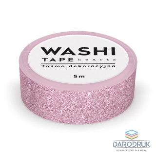 Interdruk Taśma ozdobna taśma samoprzylepna HEARTS 5M 15x5 [mm x m] mix Interdruk (5902277325891)