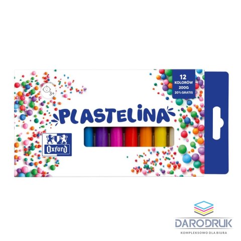 Oxford Plastelina 12 kol. mix Oxford (400167086)