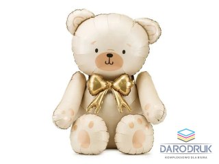 Partydeco Balon foliowy Miś, 75x84 cm, kremowy Partydeco (FB285-079)