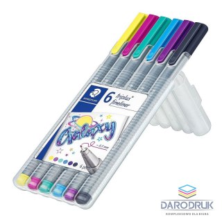 Staedtler Cienkopis pastelowa wkład mix 0,3mm 6kol. Staedtler (S 334 SB6CS11)