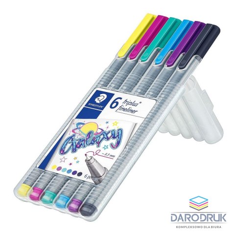Staedtler Cienkopis pastelowa wkład mix 0,3mm 6kol. Staedtler (S 334 SB6CS11)