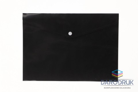 Tetis Teczka plastikowa na zatrzask koperta pp na zatrzask 5903242103735 A4 czarny Tetis (BT611-V czarna)