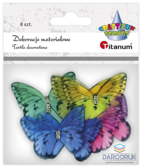 Titanum Ozdoba materiałowa Craft-Fun Series motyle Titanum (25HF001)