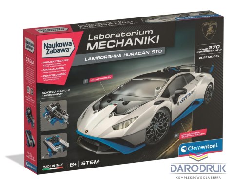 Clementoni Klocki konstrukcyjne Laboratorium Mechaniki Lamborgini Huracan Clementoni (50917)