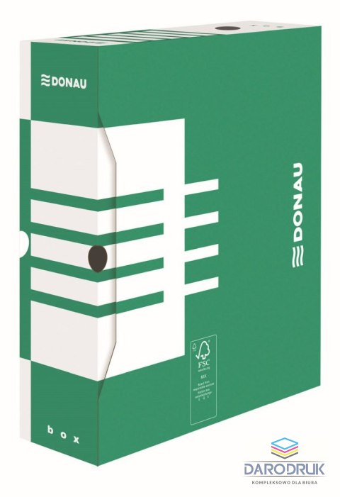 Donau Pudło archiwizacyjne A4 zielony karton [mm:] 100x340x 297 Donau (7661301FSC-06)