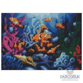 Flamingo Line Zestaw kreatywny Diamentowa mozaika 30x40cm Rafa Flamingo Line (TGD70654)